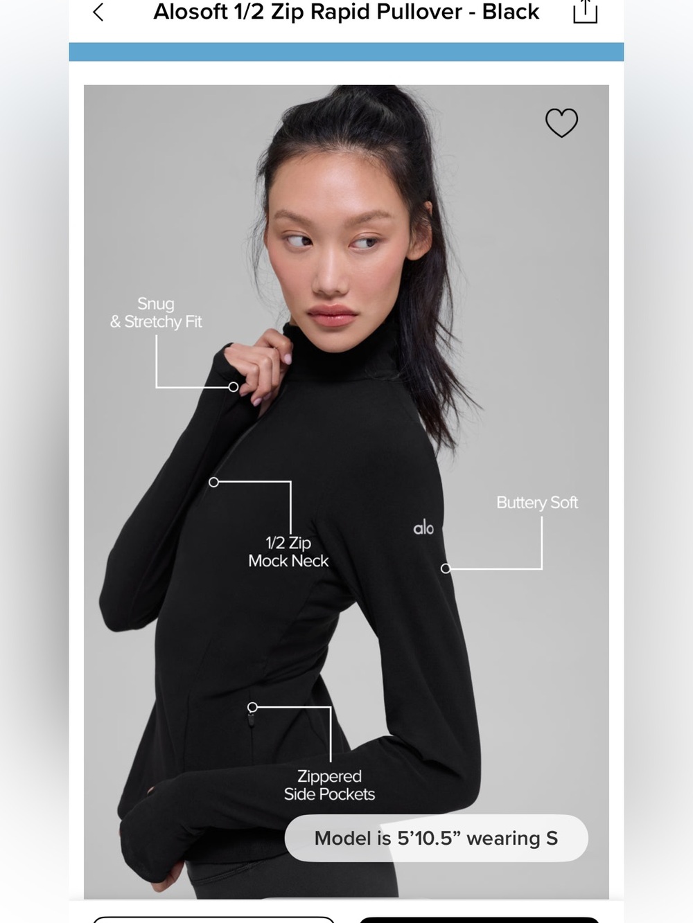 Women's black long-sleeve jacket